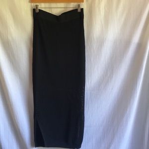 DKNY black skirt with slit